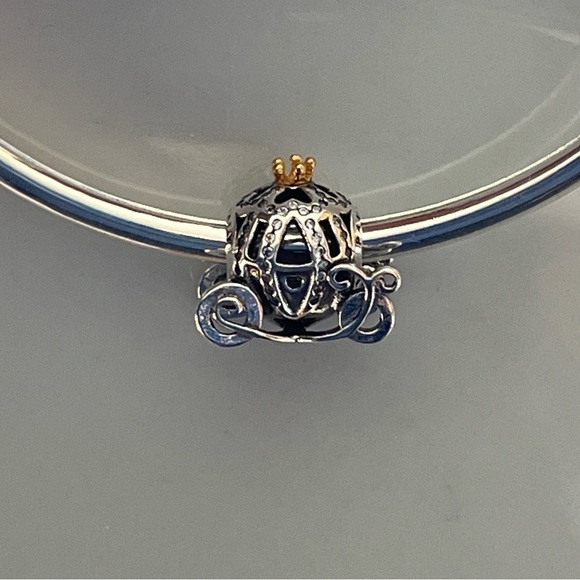 Sterling Silver Disney Cinderella's Pumpkin Coach Charm - Picture 3 of 3